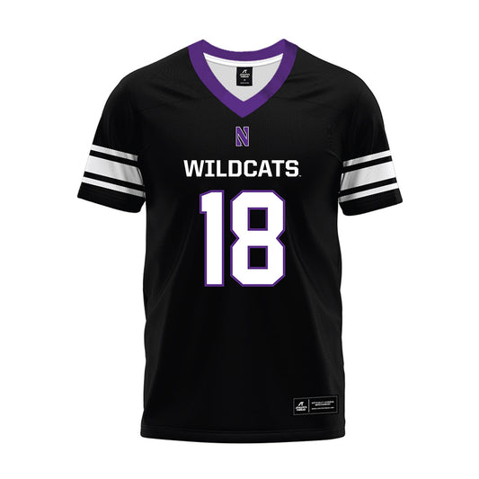 Northwestern - NCAA Football : Camp Magee - Black Premium Football Jersey-0