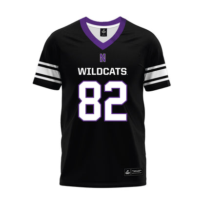 Northwestern - NCAA Football : Jaden McDuffie - Black Premium Football Jersey-0