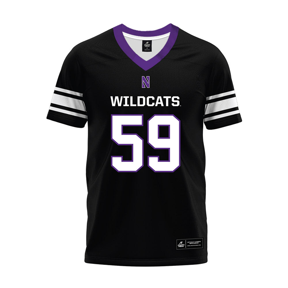 Northwestern - NCAA Football : Glory SW - Black Premium Football Jersey-0