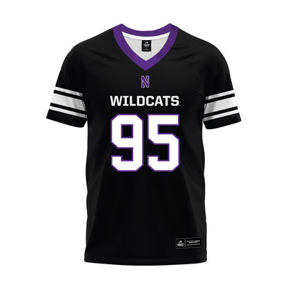 Northwestern - NCAA Football : Mason Mayne - Black Premium Football Jersey-0