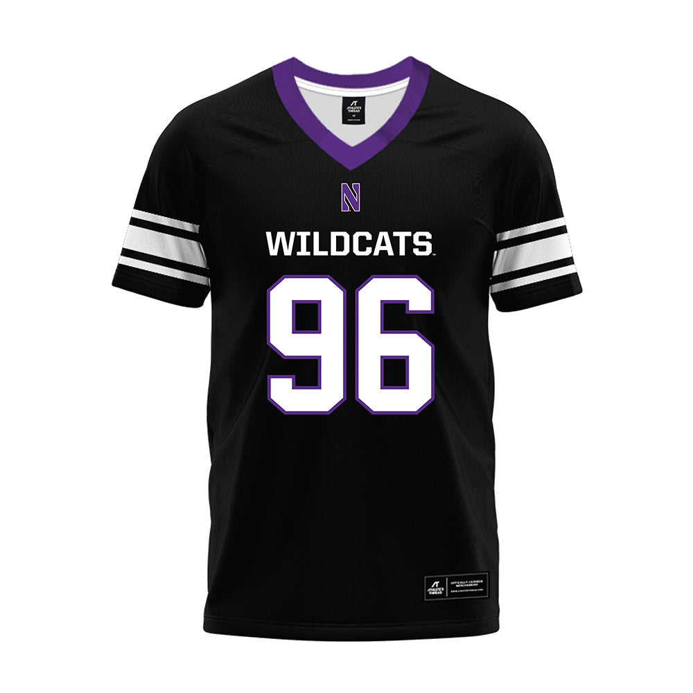 Northwestern - NCAA Football : Jonah Hayes - Black Premium Football Jersey-0