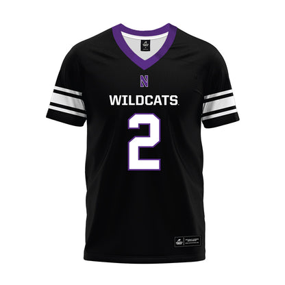 Northwestern - NCAA Football : Kobie McKinzie - Black Premium Football Jersey-0