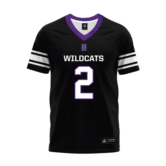 Northwestern - NCAA Football : Kobie McKinzie - Black Premium Football Jersey-0
