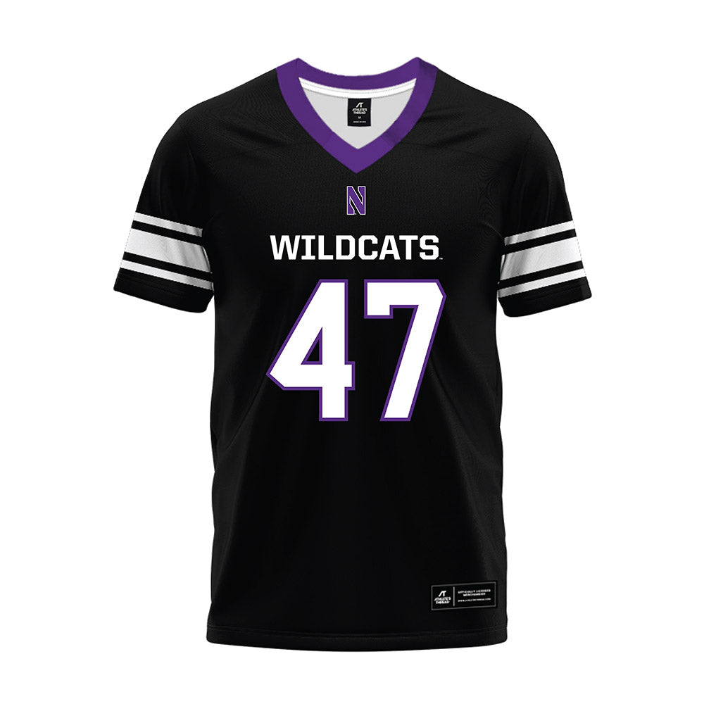 Northwestern - NCAA Football : Michael Kilbane - Black Premium Football Jersey-0