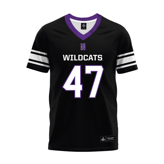 Northwestern - NCAA Football : Michael Kilbane - Black Premium Football Jersey-0