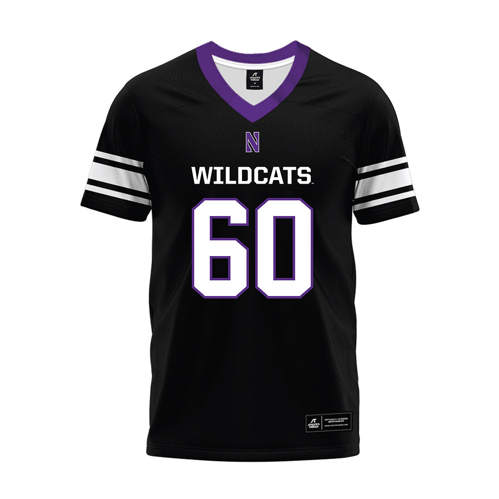 Northwestern - NCAA Football : Hayden Flavin - Black Premium Football Jersey-0
