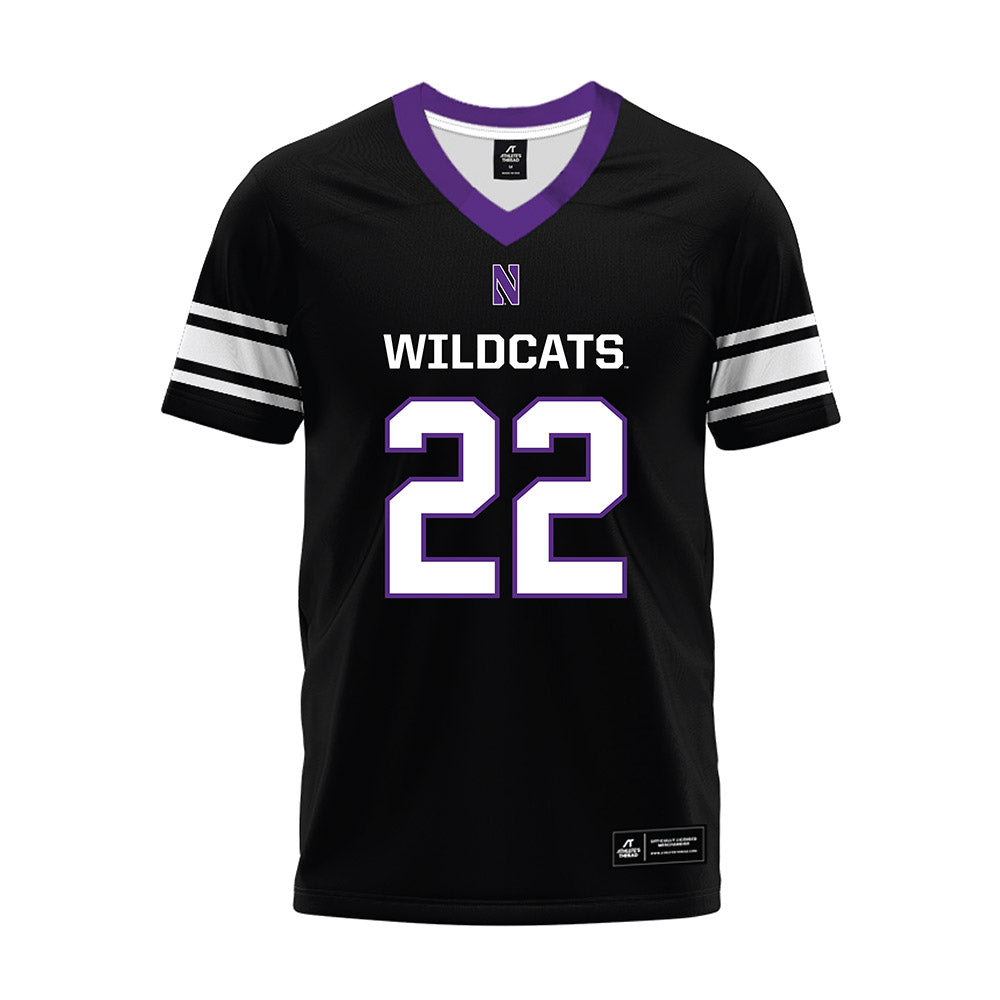 Northwestern - NCAA Football : Terrion Curry-Hicks - Black Premium Football Jersey-0