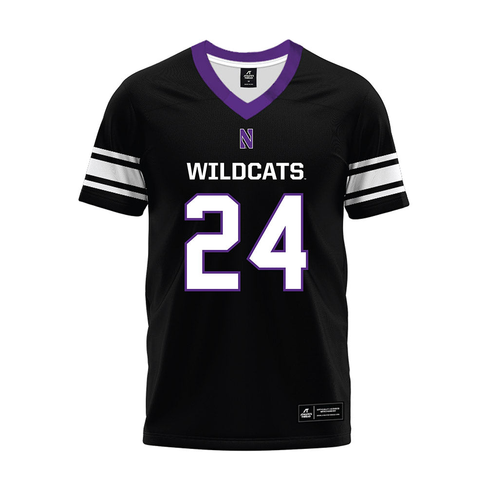 Northwestern - NCAA Football : Jamaal Johnson - Black Premium Football Jersey-0