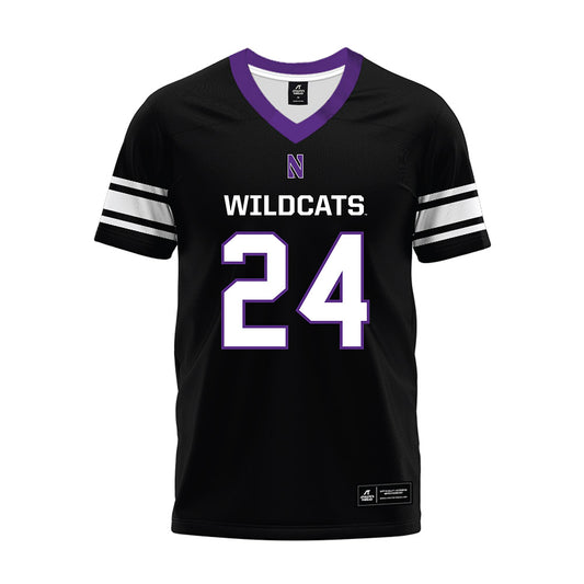 Northwestern - NCAA Football : Jamaal Johnson - Black Premium Football Jersey-0