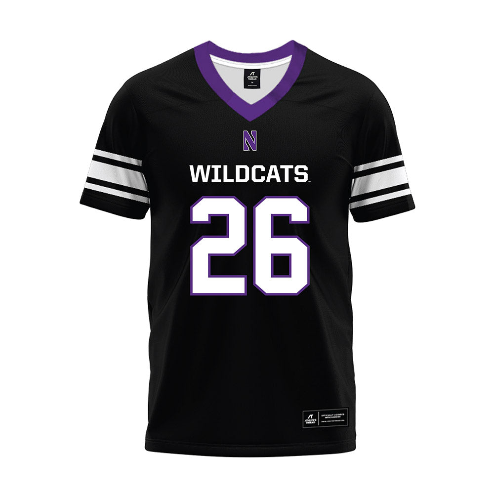 Northwestern - NCAA Football : Jalen Lewis - Black Premium Football Jersey-0