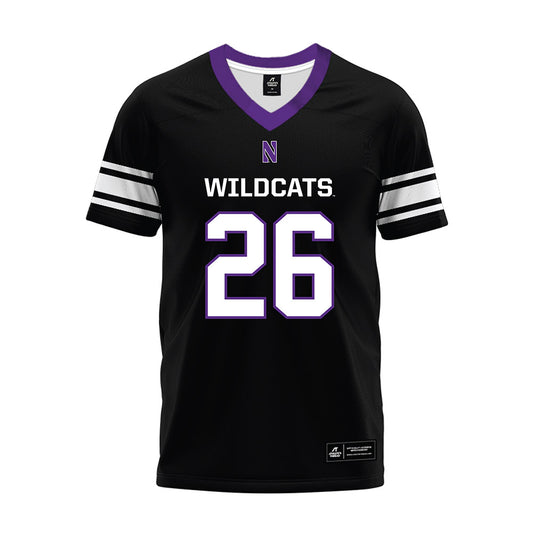 Northwestern - NCAA Football : Jalen Lewis - Black Premium Football Jersey-0