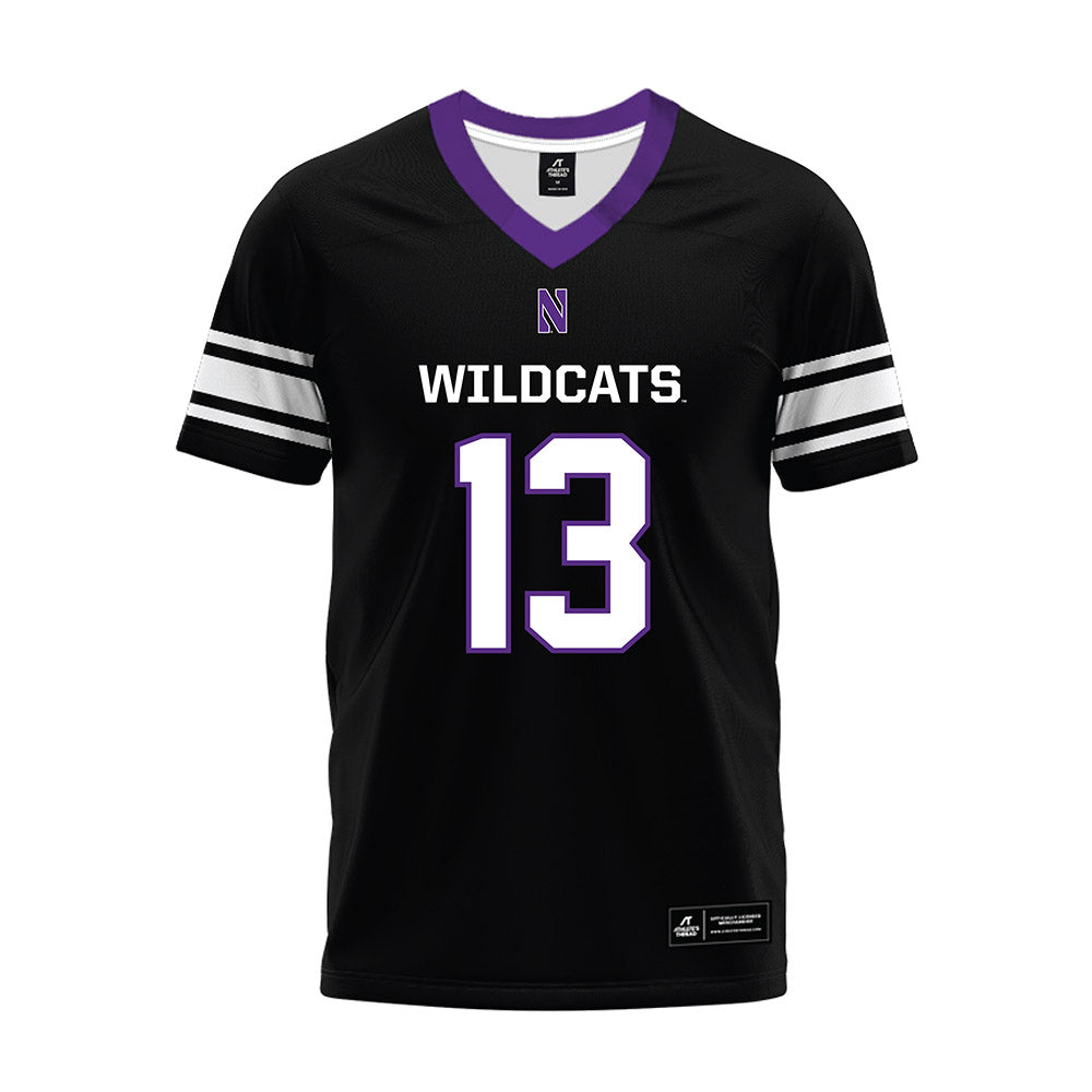 Northwestern - NCAA Football : Gavin Frakes - Black Premium Football Jersey-0