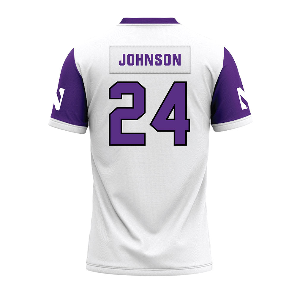 Northwestern - NCAA Football : Jamaal Johnson - White Premium Football Jersey-1