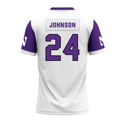 Northwestern - NCAA Football : Jamaal Johnson - White Premium Football Jersey-1