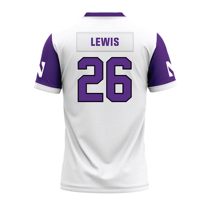 Northwestern - NCAA Football : Jalen Lewis - White Premium Football Jersey-1