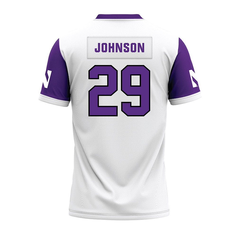 Northwestern - NCAA Football : Qayvier Johnson - White Premium Football Jersey-1