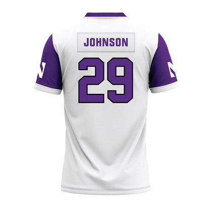 Northwestern - NCAA Football : Qayvier Johnson - White Premium Football Jersey-1
