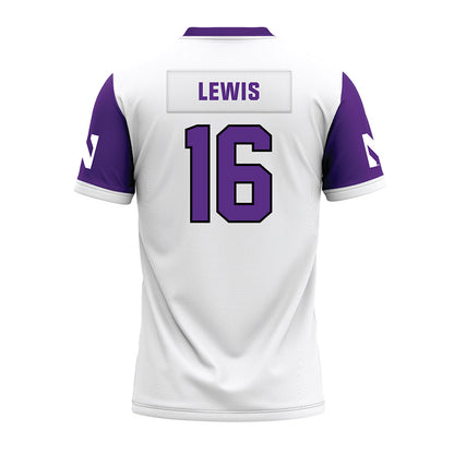 Northwestern - NCAA Football : J.J. Lewis - White Premium Football Jersey-1