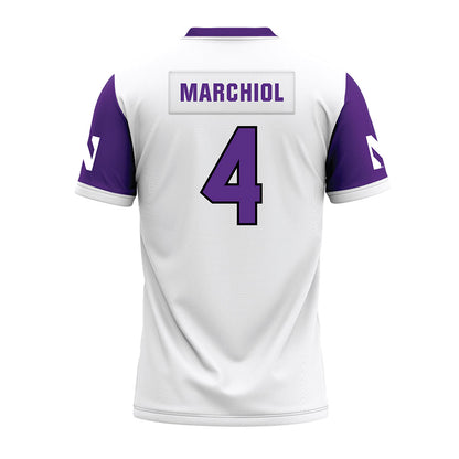 Northwestern - NCAA Football : Nicco Marchiol - White Premium Football Jersey-1
