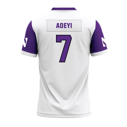 Northwestern - NCAA Football : Ore Adeyi - White Premium Football Jersey-1