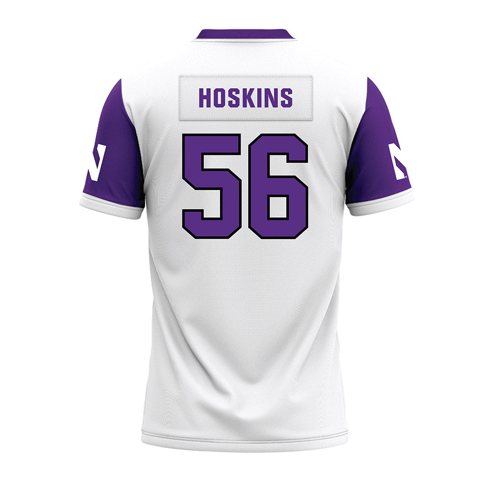 Northwestern - NCAA Football : Tre Hoskins - White Premium Football Jersey-1