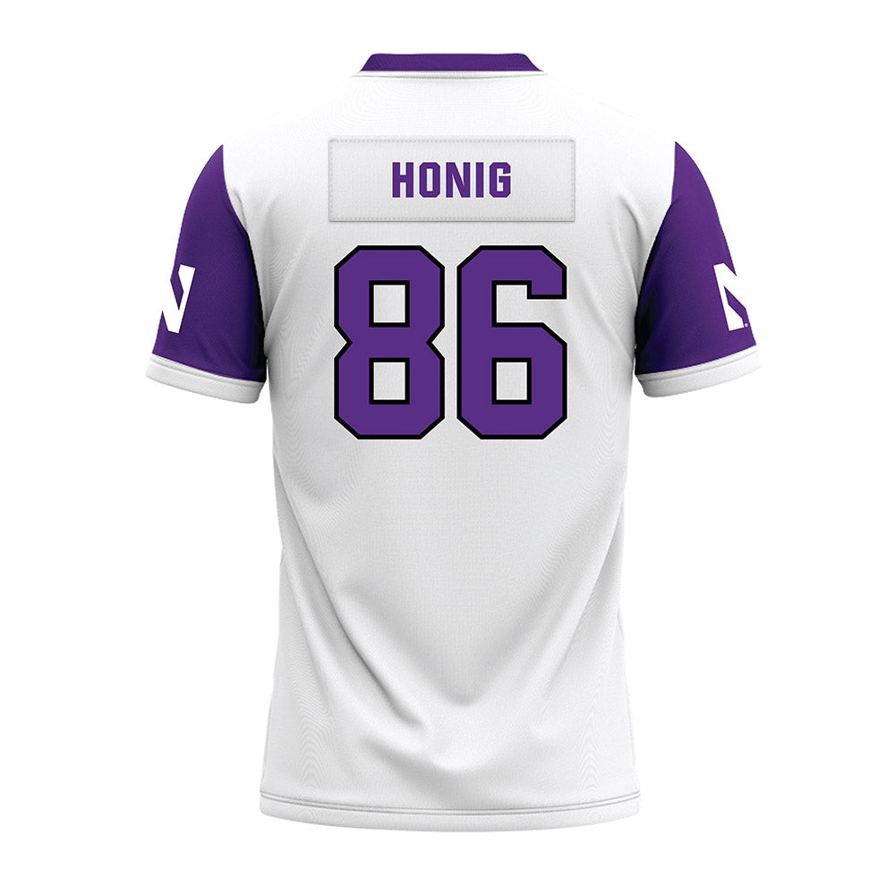 Northwestern - NCAA Football : Alexander Honig - White Premium Football Jersey-1