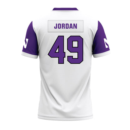 Northwestern - NCAA Football : Amare Jordan - White Premium Football Jersey-1