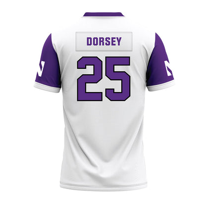 Northwestern - NCAA Football : Marquet Dorsey - White Premium Football Jersey-1