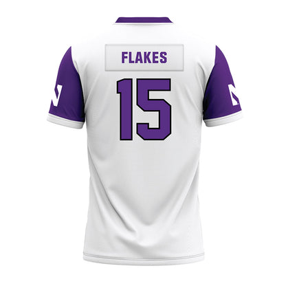 Northwestern - NCAA Football : Brendan Flakes - White Premium Football Jersey-1