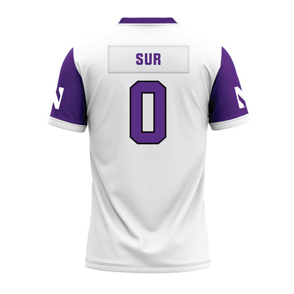 Northwestern - NCAA Football : Noah Sur - White Premium Football Jersey-1