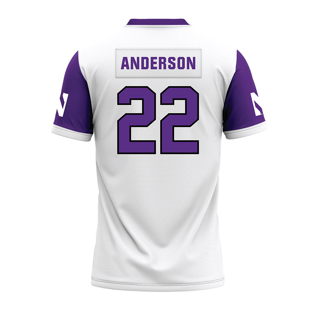 Northwestern - NCAA Football : Daniel Anderson - White Premium Football Jersey-1