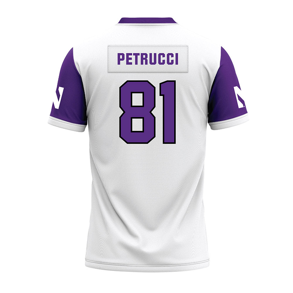 Northwestern - NCAA Football : Christopher Petrucci - White Premium Football Jersey-1