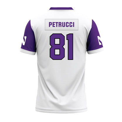 Northwestern - NCAA Football : Christopher Petrucci - White Premium Football Jersey-1