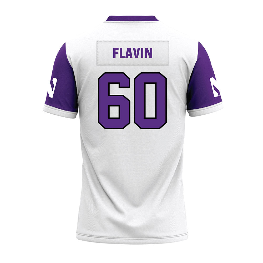 Northwestern - NCAA Football : Hayden Flavin - White Premium Football Jersey-1