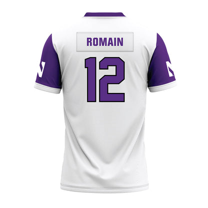 Northwestern - NCAA Football : Marcus Romain - White Premium Football Jersey-1