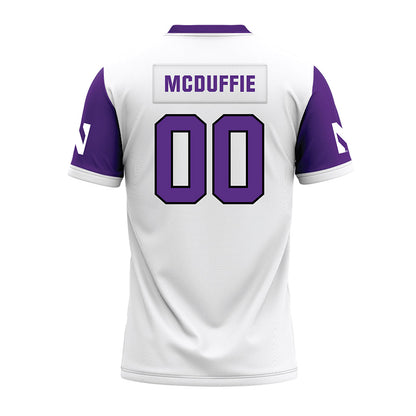 Northwestern - NCAA Football : Jaden McDuffie - White Premium Football Jersey-1
