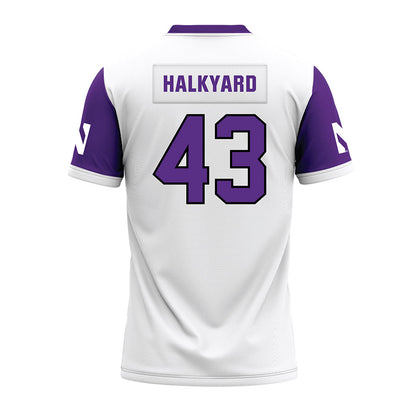 Northwestern - NCAA Football : Will Halkyard - White Premium Football Jersey