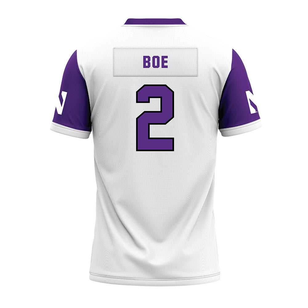 Northwestern - NCAA Football : Ryan Boe - White Premium Football Jersey-1