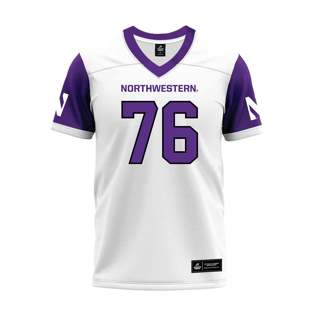 Northwestern - NCAA Football : Michael O'Connell - White Premium Football Jersey-0