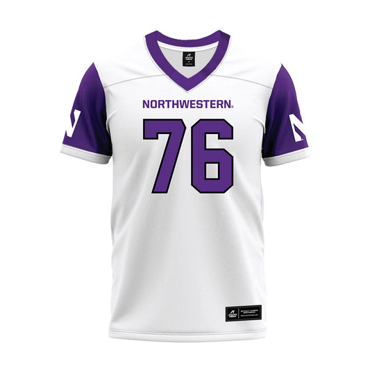 Northwestern - NCAA Football : Michael O'Connell - White Premium Football Jersey-0