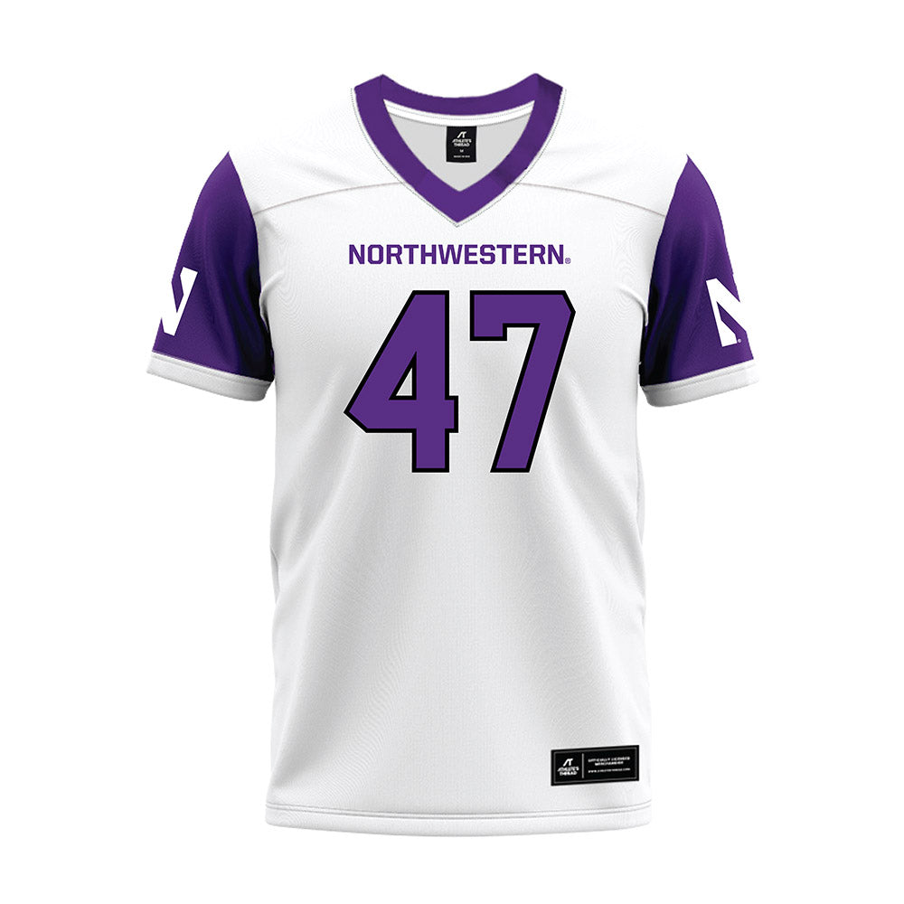 Northwestern - NCAA Football : Michael Kilbane - White Premium Football Jersey-0