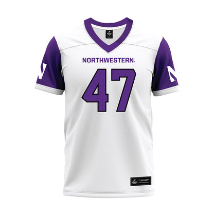 Northwestern - NCAA Football : Michael Kilbane - White Premium Football Jersey-0