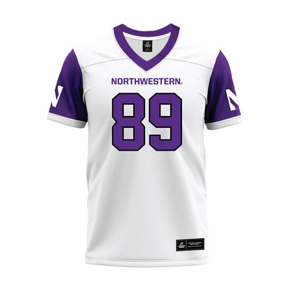 Northwestern - NCAA Football : Cam Russell - White Premium Football Jersey-0