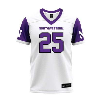 Northwestern - NCAA Football : Marquet Dorsey - White Premium Football Jersey-0