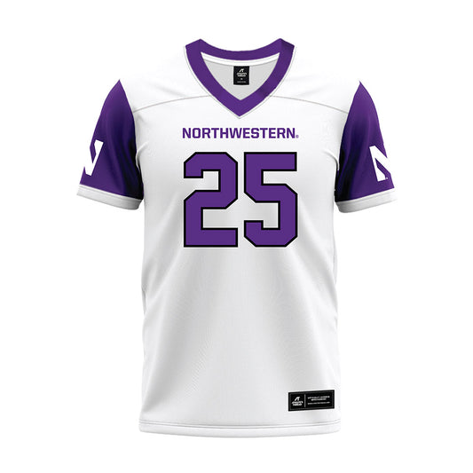 Northwestern - NCAA Football : Marquet Dorsey - White Premium Football Jersey-0