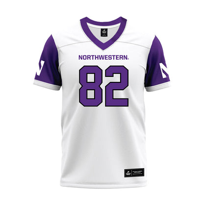 Northwestern - NCAA Football : Braden Blueitt - White Premium Football Jersey-0
