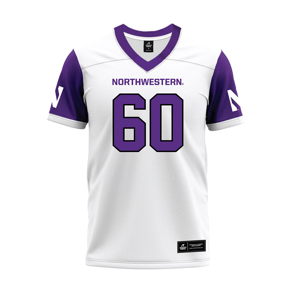 Northwestern - NCAA Football : Hayden Flavin - White Premium Football Jersey-0