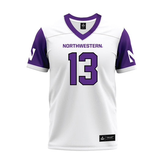 Northwestern - NCAA Football : Gavin Frakes - White Premium Football Jersey-0