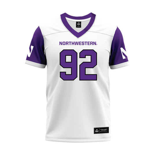 Northwestern - NCAA Football : Mason Green - White Premium Football Jersey