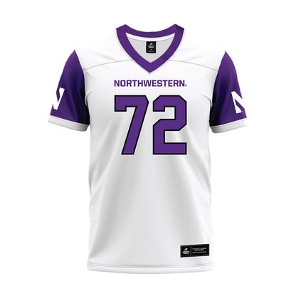 Northwestern - NCAA Football : Jack Fuchs - White Premium Football Jersey-0